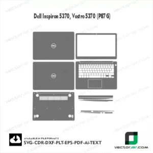 Dell Inspiron 5370, Vostro 5370 (P87G) Skin Vector Template