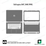Dell Inspiron 5447, 5448 (P49G) Skin Vector Template
