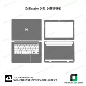 Dell Inspiron 5447, 5448 (P49G) Skin Vector Template