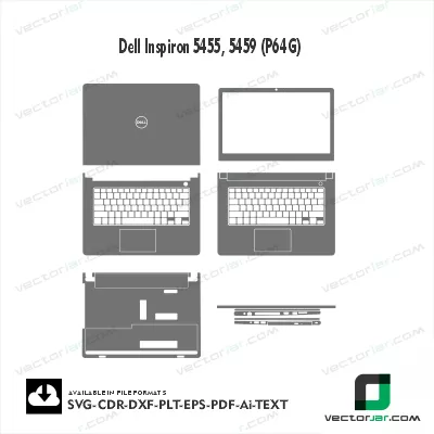 Dell Inspiron 5455, 5459 (P64G) Skin Vector Template