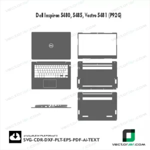 Dell Inspiron 5480, 5485, Vostro 5481 (P92G) Skin Vector Template