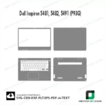 Dell Inspiron 5481, 5482, 5491 (P93G) Skin Vector Template