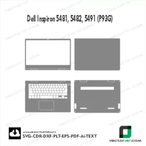 Dell Inspiron 5481, 5482, 5491 (P93G) Skin Vector Template