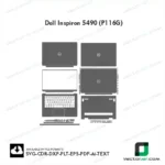Dell Inspiron 5490 (P116G) Skin Vector Template