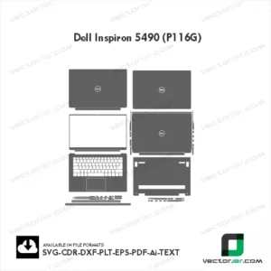 Dell Inspiron 5490 (P116G) Skin Vector Template