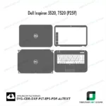 Dell Inspiron 5520, 7520 (P25F) Skin Vector Template