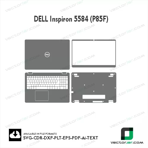 Dell Inspiron 5584 (P85F) Skin Vector Template