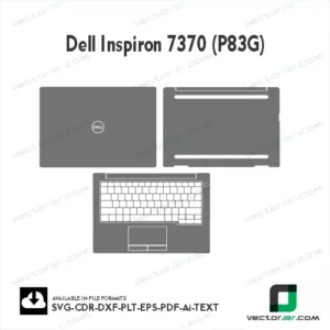Dell Inspiron 7370 (P83G) Skin Vector Template