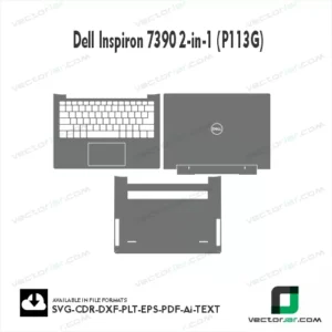 Dell Inspiron 7390 2-In-1 (P113G) Skin Vector Template