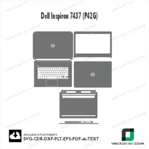 Dell Inspiron 7437 (P42G) Skin Vector Template
