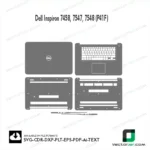 Dell Inspiron 7458, 7547, 7548 (P41F) Skin Vector Template