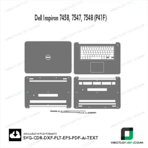 Dell Inspiron 7458, 7547, 7548 (P41F) Skin Vector Template