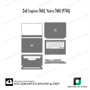 Dell Inspiron 7460, Vostro 7460 (P74G) Skin Vector Template