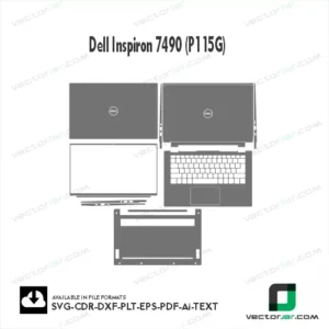 Dell Inspiron 7490 (P115G) Skin Vector Template
