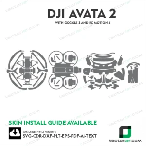 Dji Avata 2 Skin Vector Template