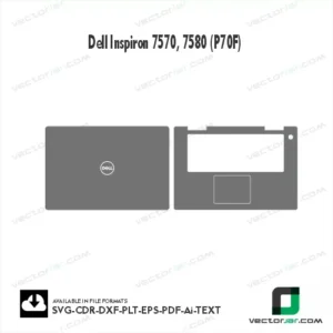 Dell Inspiron 7570, 7580 (P70F) Skin Vector Template