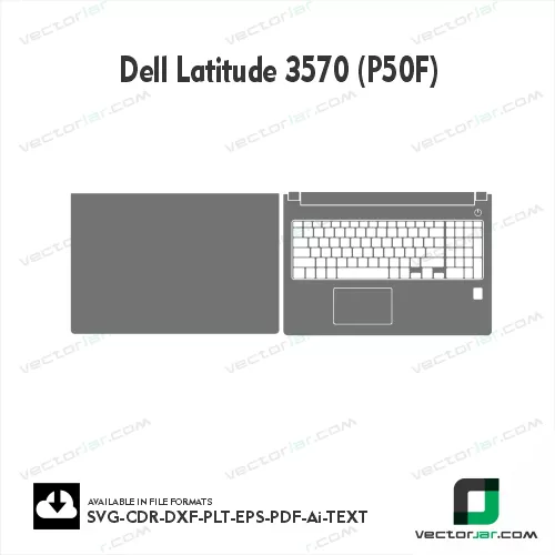 Dell Latitude 3570 (P50F) Skin Vector Template file skin die cut layout