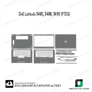 Dell Latitude 5480, 5488, 5490 (P72G) Skin Vector Template