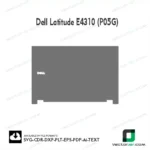 Dell Latitude E4310 (P05G) Skin Vector Template