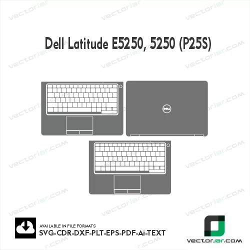 Dell Latitude E5250, 5250 (P25S) Skin Vector Template