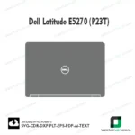 Dell Latitude E5270 (P23T) Skin Vector Template