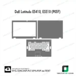 Dell Latitude E5410, E5510 (P05F) Skin Vector Template