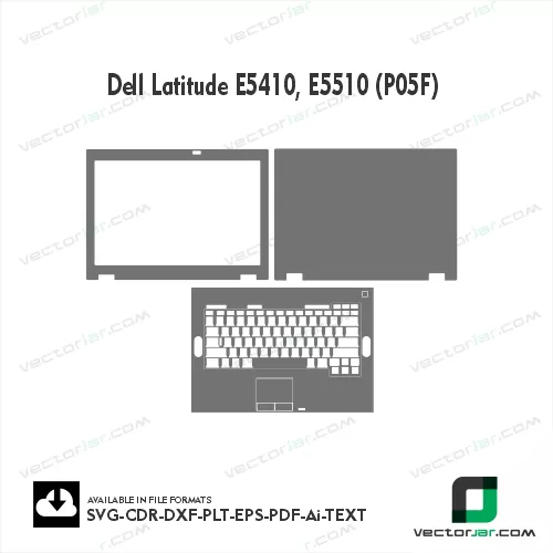 Dell Latitude E5410, E5510 (P05F) Skin Vector Template