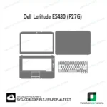 Dell Latitude E5430 (P27G) Skin Vector Template