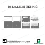 Dell Latitude E5480, E5470 (P62G) Skin Vector Template