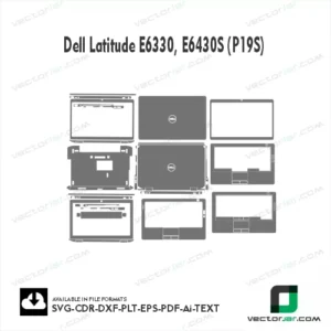 Dell Latitude E6330, E6430S (P19S) Skin Vector Template