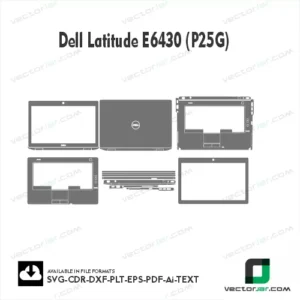 Dell Latitude E6430 (P25G) Skin Vector Template