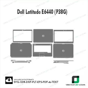 Dell Latitude E6440 (P38G) Skin Vector Template