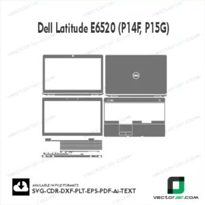 Dell Latitude E6520 (P14F, P15G) Skin Vector Template