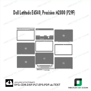 Dell Latitude E6540, Precision M2800 (P29F) Skin Vector Template