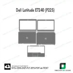 Dell Latitude E7270 (P26S) Skin Vector Template
