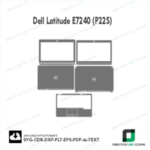 Dell Latitude E7270 (P26S) Skin Vector Template