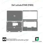 Dell Latitude E7440 (P40G) Skin Vector Template
