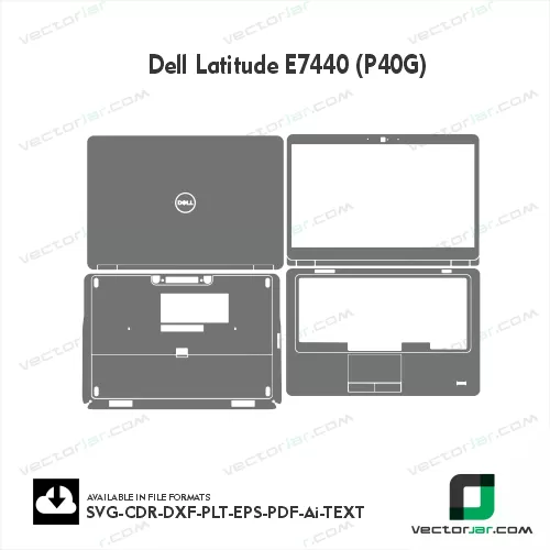 Dell Latitude E7440 (P40G) Skin Vector Template