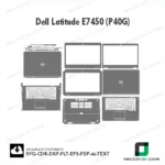 Dell Latitude E7450 (P40G) Skin Vector Template