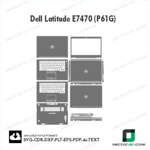 Dell Latitude E7470 (P61G) Skin Vector Template