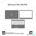 Dell Precision 7530, 7540 (P74F) Skin Vector Template