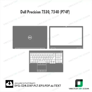 Dell Precision 7530, 7540 (P74F) Skin Vector Template