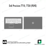Dell Precision 7710, 7720 (P29E) Skin Vector Template