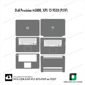 Dell Precision M3800, XPS 15 9530 (P31F) Skin Vector Template