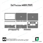 Dell Precision M4800 (P30F) Skin Vector Template