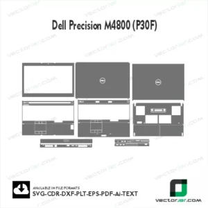 Dell Precision M4800 (P30F) Skin Vector Template