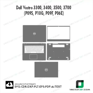Dell Vostro 3300, 3400, 3500, 3700 (P09S, P10G, P09F, P06E) Skin Vector Template