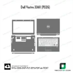 Dell Vostro 3360 (P32G) Skin Vector Template