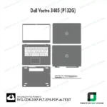 Dell Vostro 3405 (P132G) Skin Vector Template