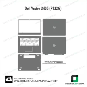 Dell Vostro 3405 (P132G) Skin Vector Template